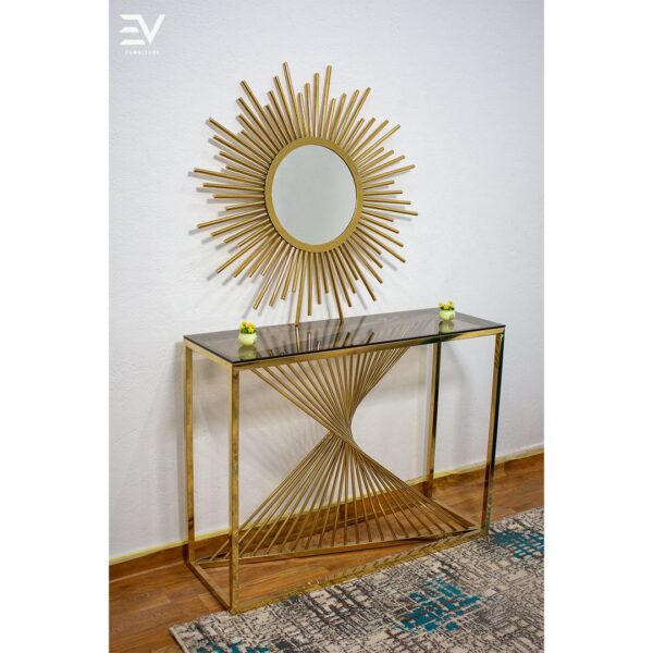 كنصول استانلس بيور 201 بالمريا وزجاج فاميه 8 ملم – 120 سم × 40 سم × 90 سم