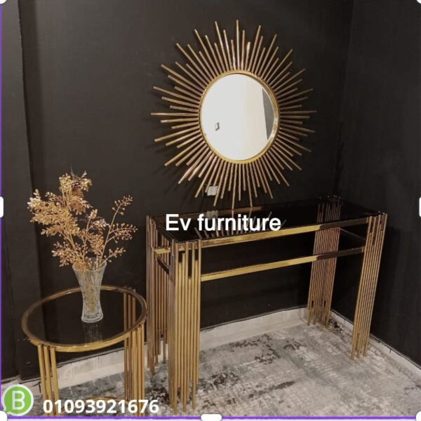 كنصول استانلس 304 مختوم بالمريا وطبقتين من الزجاج الفاميه 8 ملم – 120 سم × 40 سم × 90 سم